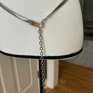Calvin Klein adjustable silver belt